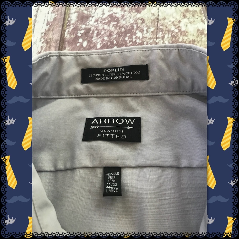 Arrow dress shirt, size L 32/33 - Picture 3 of 3